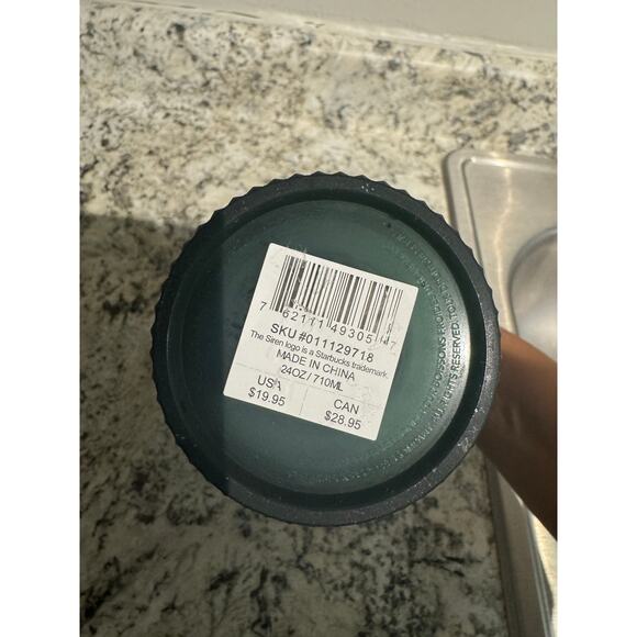 Starbucks Matte Green Diamond Cup 24oz - Picture 7 of 7